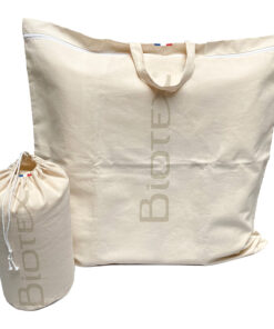 sac tissu recyclable et réutilisable.